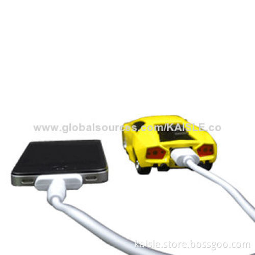 Power Bank, 5,200mAh Capacity, Car Model, PC and ABS Materials